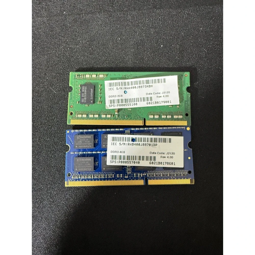 Samsung‎ & Kingston 6GB DDR3 1600MHz Laptop RAM SO-DIMM PC3-12800S 2GB & 4GB
